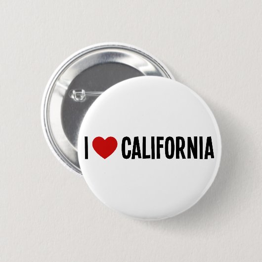 I Love California • I Heart California Rond Ronde Button 5,7 Cm (Voorkant /achterkant)