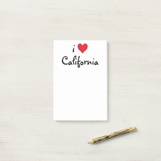I Love California Post-it® Notes (Op bureau)