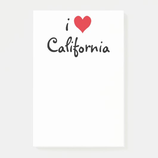 I Love California Post-it® Notes (Voorkant)