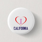 I Love California Ronde Button 3,2 Cm (Voorkant)