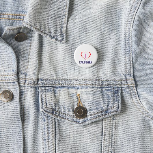 I Love California Ronde Button 3,2 Cm (In situ)