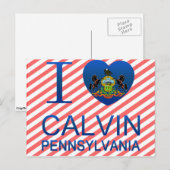 I Love Calvin, PA Briefkaart (Voorkant / Achterkant)