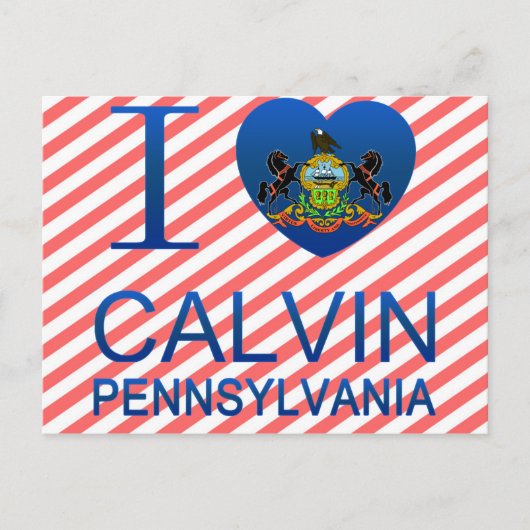 I Love Calvin, PA Briefkaart (Voorkant)