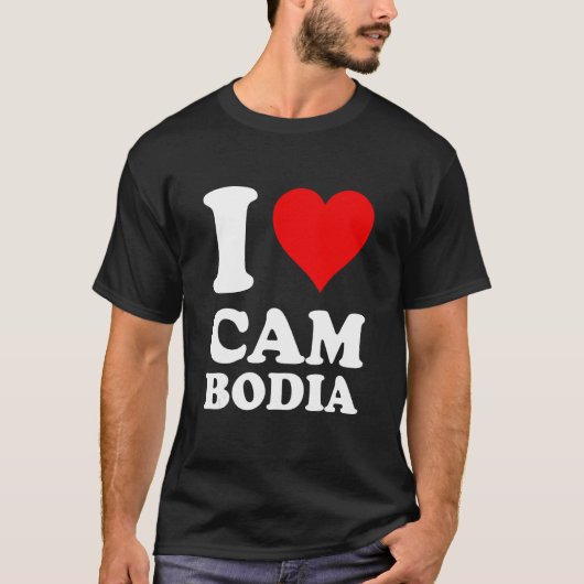 I Love Cambodia T-shirt (Voorkant)