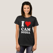 I Love Cambodia T-shirt (Voorkant volledig)