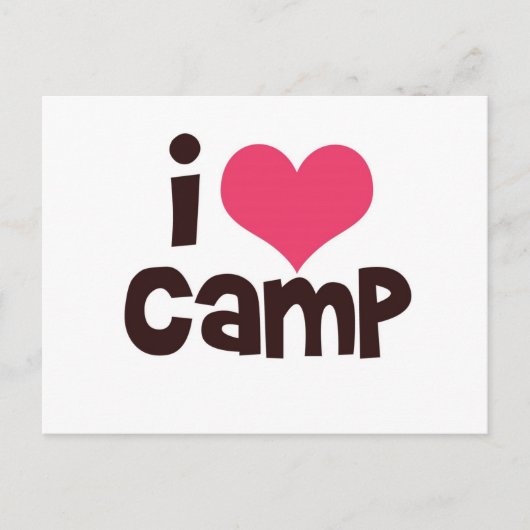I Love Camp Briefkaart (Voorkant)