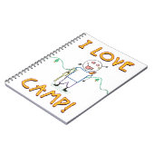 I Love Camp - Funny Kinder Summer Camp Drawing Notitieboek (Linkerzijde)
