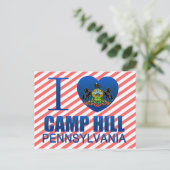 I Love Camp Hill, PA Briefkaart (Staand voorkant)
