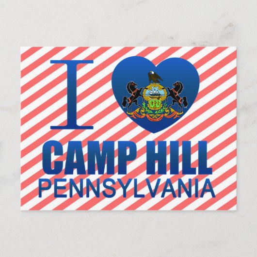 I Love Camp Hill, PA Briefkaart (Voorkant)