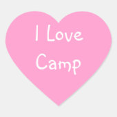 I Love Camp Stickers (Voorkant)