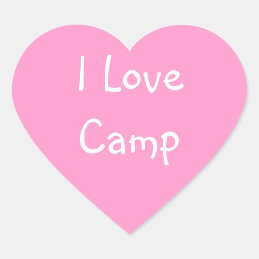I Love Camp Stickers