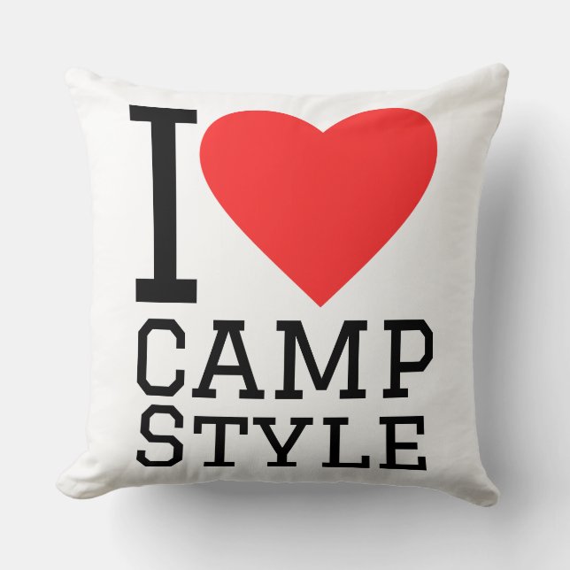 I love camp style  kussen (Voorkant)
