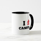 I Love Camping Coffee Mok (Voorkant rechts)
