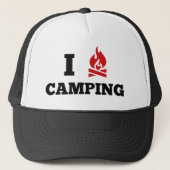 I Love Camping Coffee Mok Trucker Pet (Voorkant)
