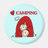 I Love Camping Tshirts and Gifts Magneet (Voorkant)
