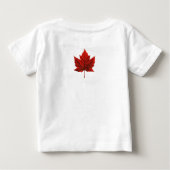 I Love Canada Baby Shirt Baby Canada T-shirt (Achterkant)