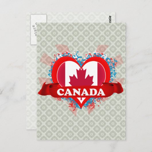 I Love Canada Briefkaart (Voorkant / Achterkant)