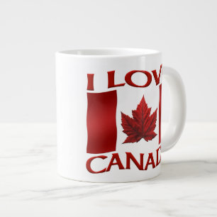 I Love Canada Coffee Cup/Mok Canada Souvenir Cup Grote Koffiekop