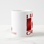 I Love Canada Coffee Cup/Mok Canada Souvenir Cup Grote Koffiekop (Voorkant)