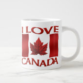 I Love Canada Coffee Cup/Mok Canada Souvenir Cup Grote Koffiekop (Rechts)