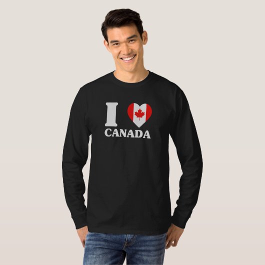 I Love Canada for Canada fan I love Canada T-shirt (Voorkant volledig)