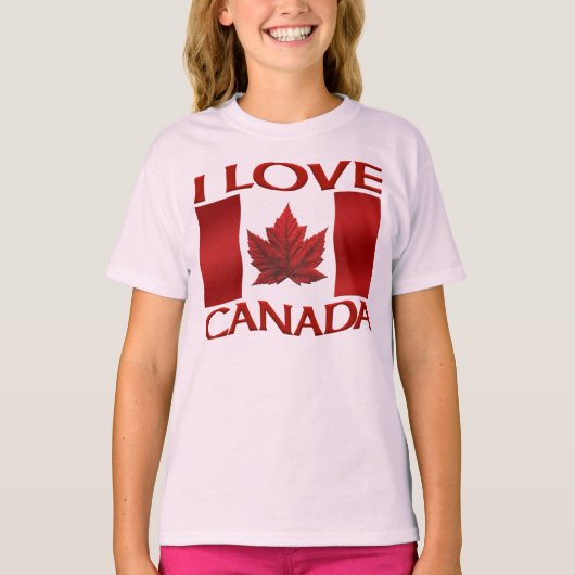 I Love Canada Jersey Canada Souvenir Sports Shirt (Voorkant)
