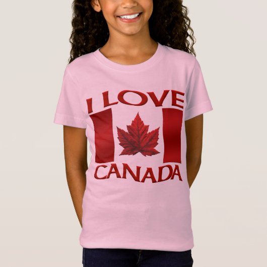 I Love Canada Kind Souvenir Canada Day Shirt (Voorkant)