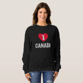 I Love Canada Patriotic Home Country Travel Trui (Voorkant volledig)