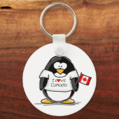 I Love Canada Penguin Sleutelhanger (Voorkant)