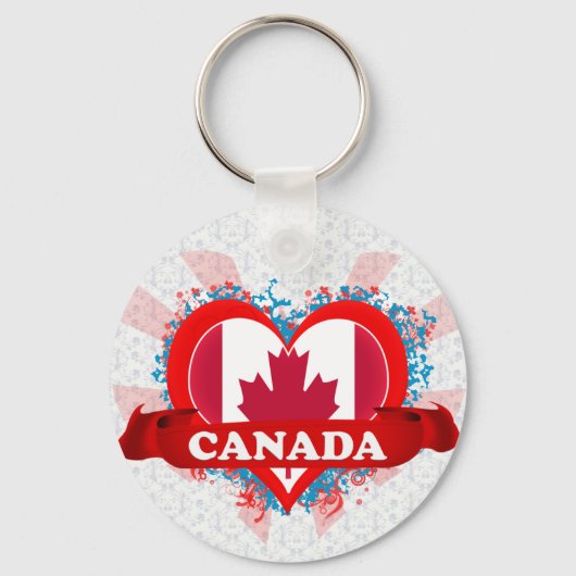 I Love Canada Sleutelhanger (Voorkant)