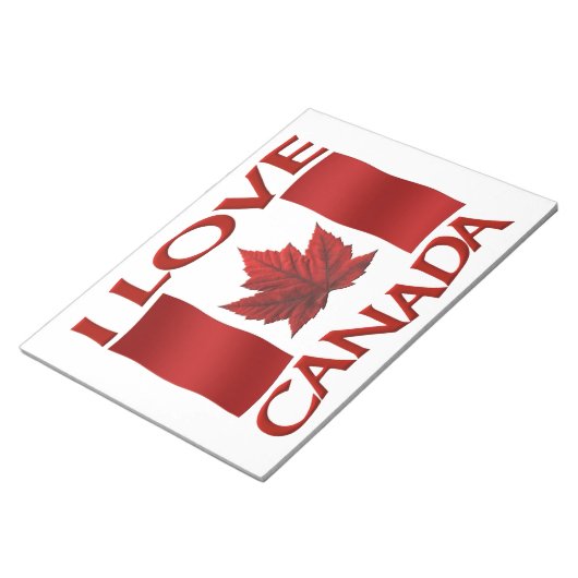 I Love Canada Souvenir Notepad Canada Gifts Notitieblok (Schuin)