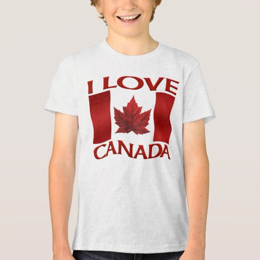 I Love Canada T-shirt Kind Souvenir Canada Shirt (Voorkant)
