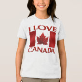 I Love Canada T-shirt Kind Souvenir Canada Shirt (Voorkant)