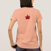 I Love Canada T-shirt Lady's Souvenir Canada Shirt (Achterkant)