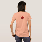I Love Canada T-shirt Lady's Souvenir Canada Shirt (Achterkant volledig)