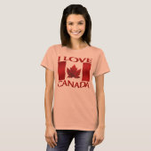 I Love Canada T-shirt Lady's Souvenir Canada Shirt (Voorkant volledig)