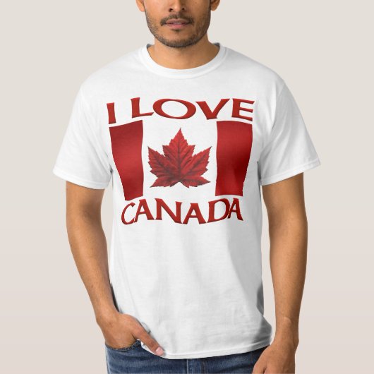 I Love Canada T-shirt Value Souvenir Canada Shirt (Voorkant)