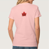 I Love Canada T-shirt Women's Canada Souvenir Topj (Achterkant)