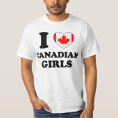 I love Canadian Girls T-shirt (Voorkant)