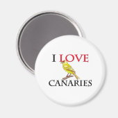 I Love Canaries Magneet (Voorkant / Achterkant)