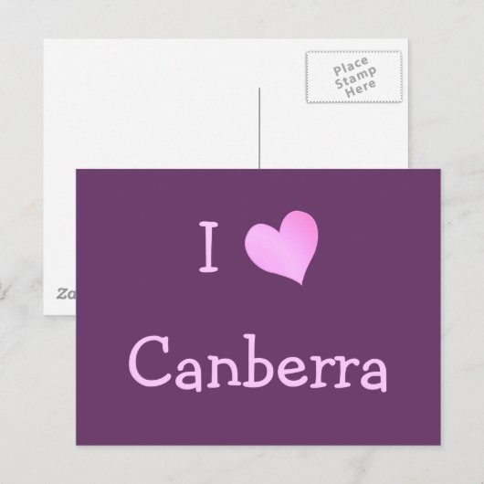 I Love Canberra Briefkaart (Voorkant / Achterkant)