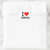I Love Canberra Ronde Sticker (Tas)