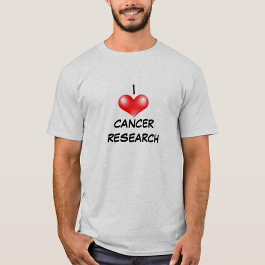 I Love Cancer Research Shirt (Voorkant)
