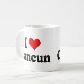 I Love Cancun, Mexico Koffiemok (Voorkant links)