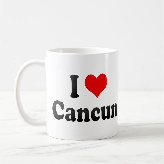 I Love Cancun, Mexico Koffiemok (Links)