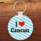 I Love Cancun, Mexico Sleutelhanger (Voorkant)
