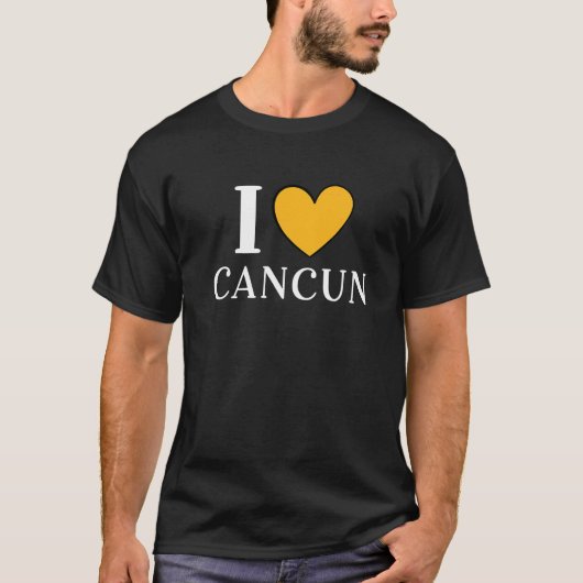 I Love Cancun Mexico Vacation 7 T-shirt (Voorkant)