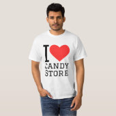 I love candy store t-shirt (Voorkant volledig)