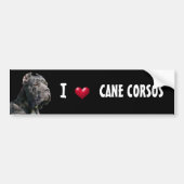 I Love Cane Corsos bumper sticker (Voorkant)