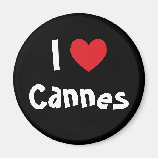 I Love Cannes Magneet (Voorkant)